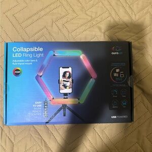 Aura LED Ring Light with Adjustable Colors